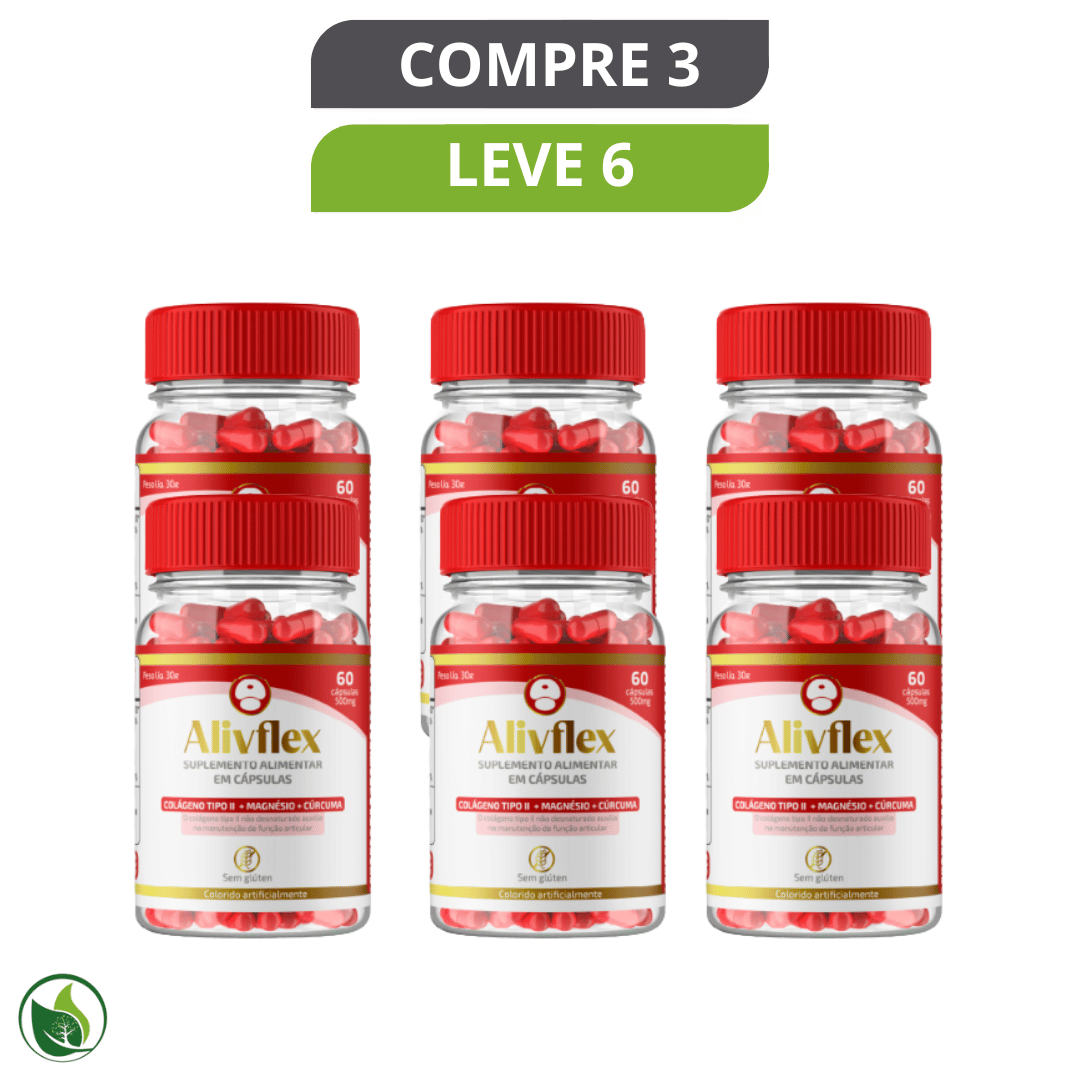 Alivflex - Suplemento Natural para Alívio de Dores Articulares