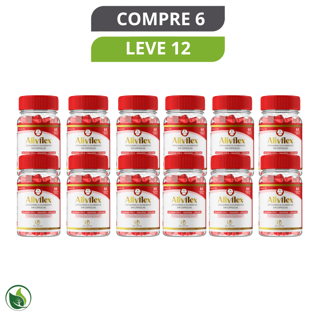 Alivflex - Suplemento Natural para Alívio de Dores Articulares