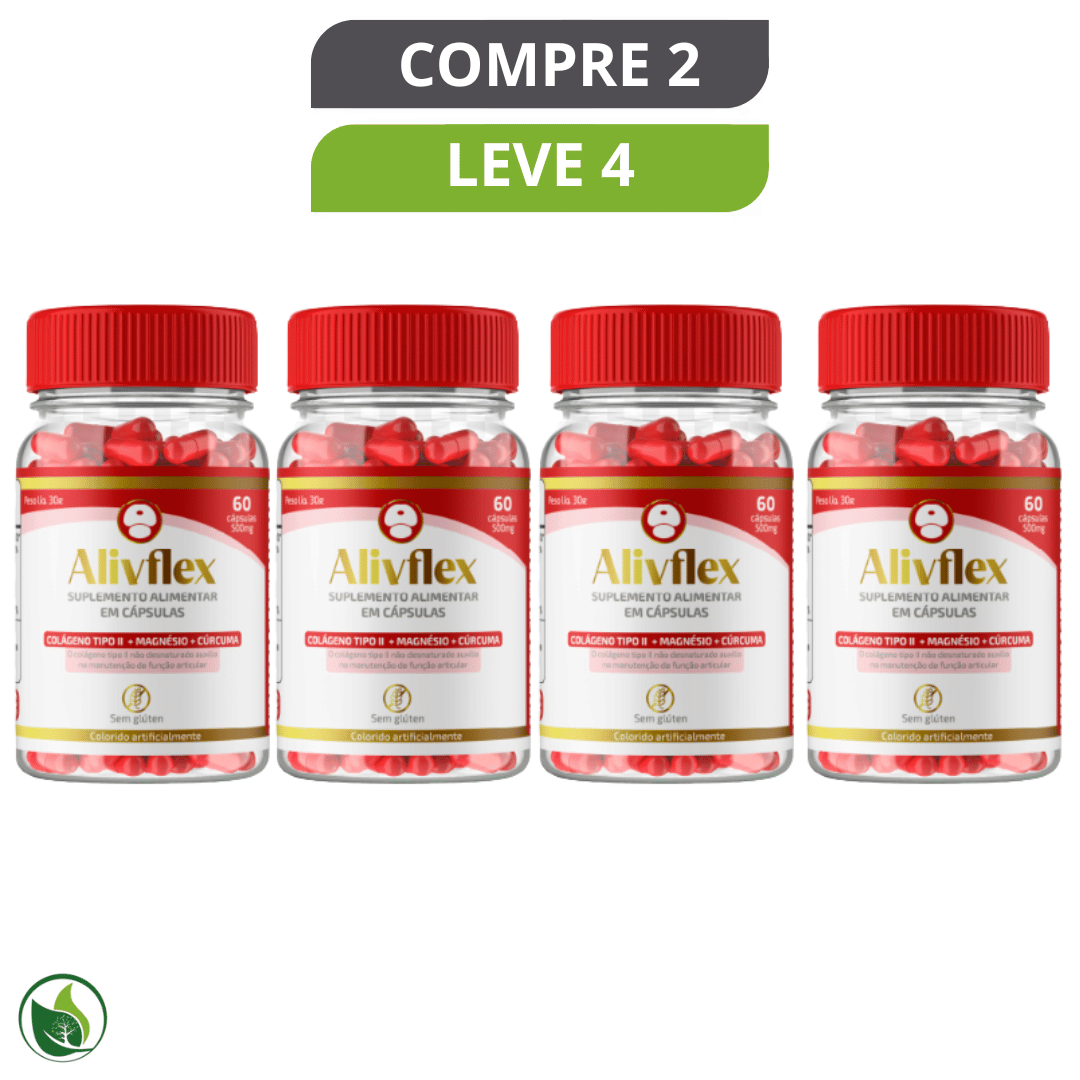 Alivflex - Suplemento Natural para Alívio de Dores Articulares